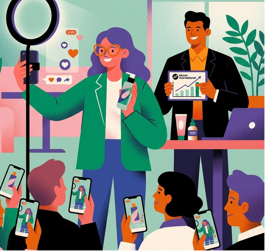 Brand-Voices-Program – Corporate Influencer Illustration